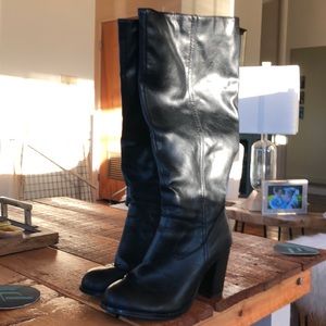Knee high black Diba boots